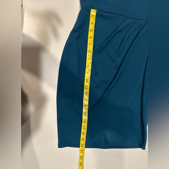 Lulus Spaghetti Straps Elegant Teal Dress Size Small - Picture 6 of 7